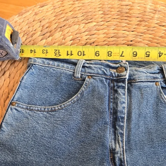 High Rise Blue Denim Jeans - Picture 5 of 6